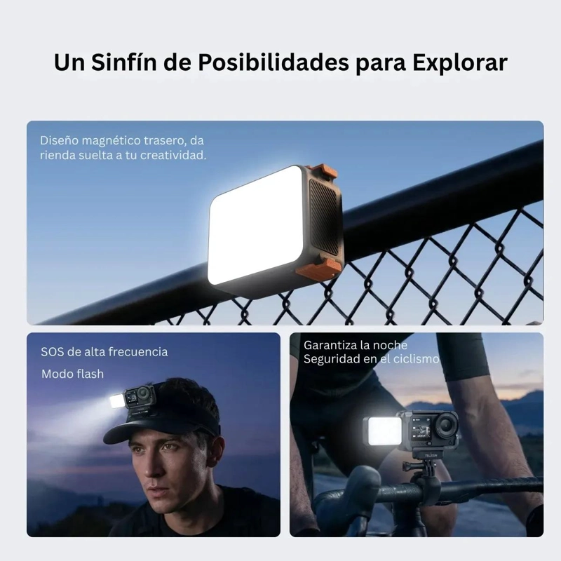 LUZ LED MAGNE TICA PARA MEJORAR ILUMINACION EN GRABACIONES - 2