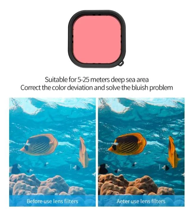 CARCASA IMPERMEABLE Y FILTROS PARA FOTOGRAFIA SUBMARINA - 3