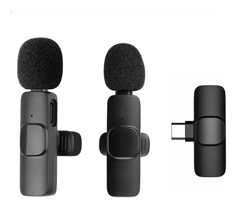 MICROFONO INALAMBRICO DOBLE CON ESTUCHE Y USB-C - 2