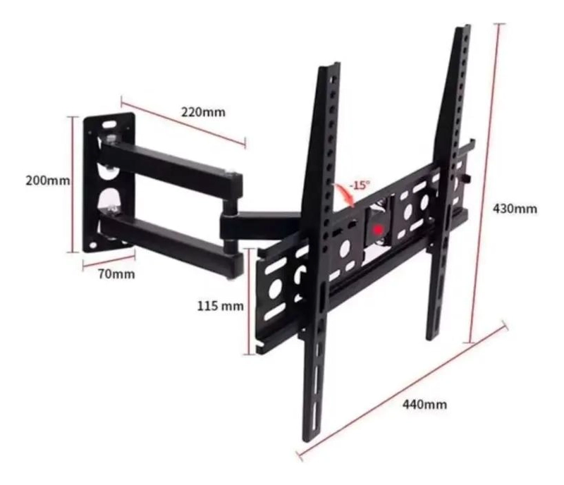 SOPORTE DE PARED ARTICULADO PARA TELEVISORES DE 26 A 55 PULGADAS - 3