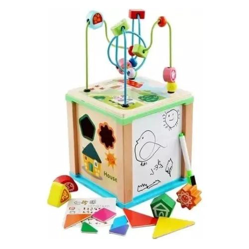 JUGUETE DIDACTICO DE MOTRICIDAD CON PIZARRA PARA NIÑOS - 6