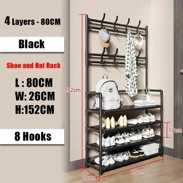 ORGANIZADOR COLGADOR DE ZAPATOS Y ROPA 4 NIVELES 80CM - 2