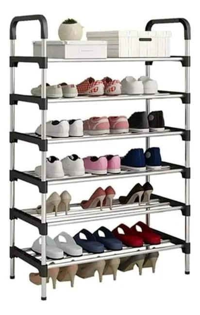 ZAPATERO ORGANIZADOR METALICO DE 8 NIVELES PARA 24 PARES - 1