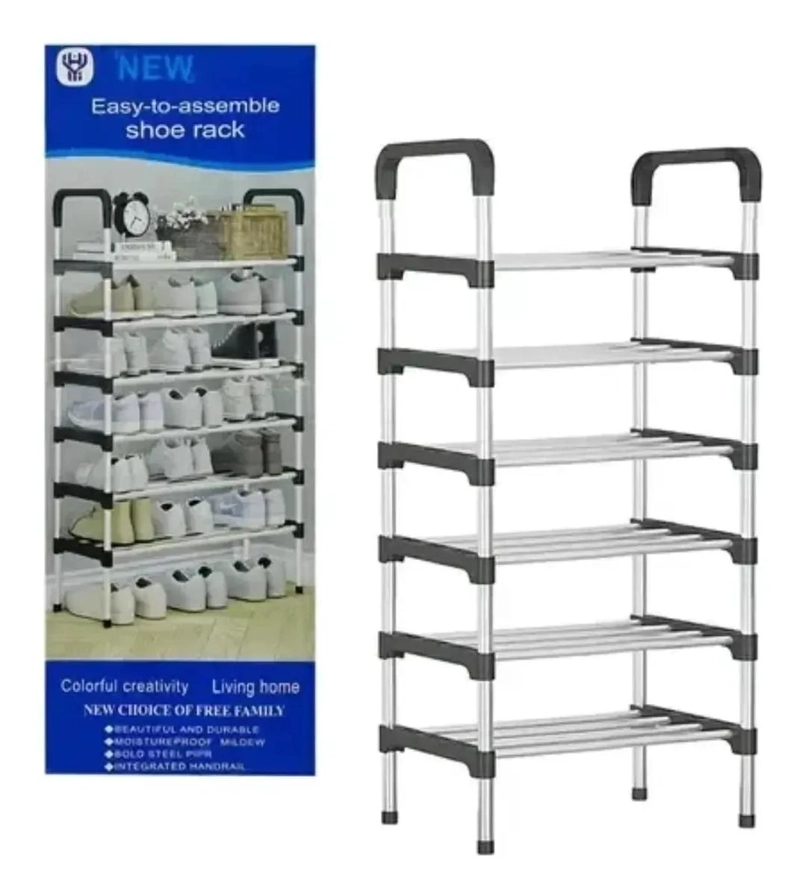 ZAPATERO ORGANIZADOR METALICO DE 8 NIVELES PARA 24 PARES - 2