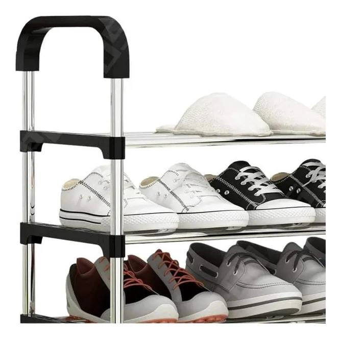 ZAPATERO ORGANIZADOR METALICO DE 8 NIVELES PARA 24 PARES - 4