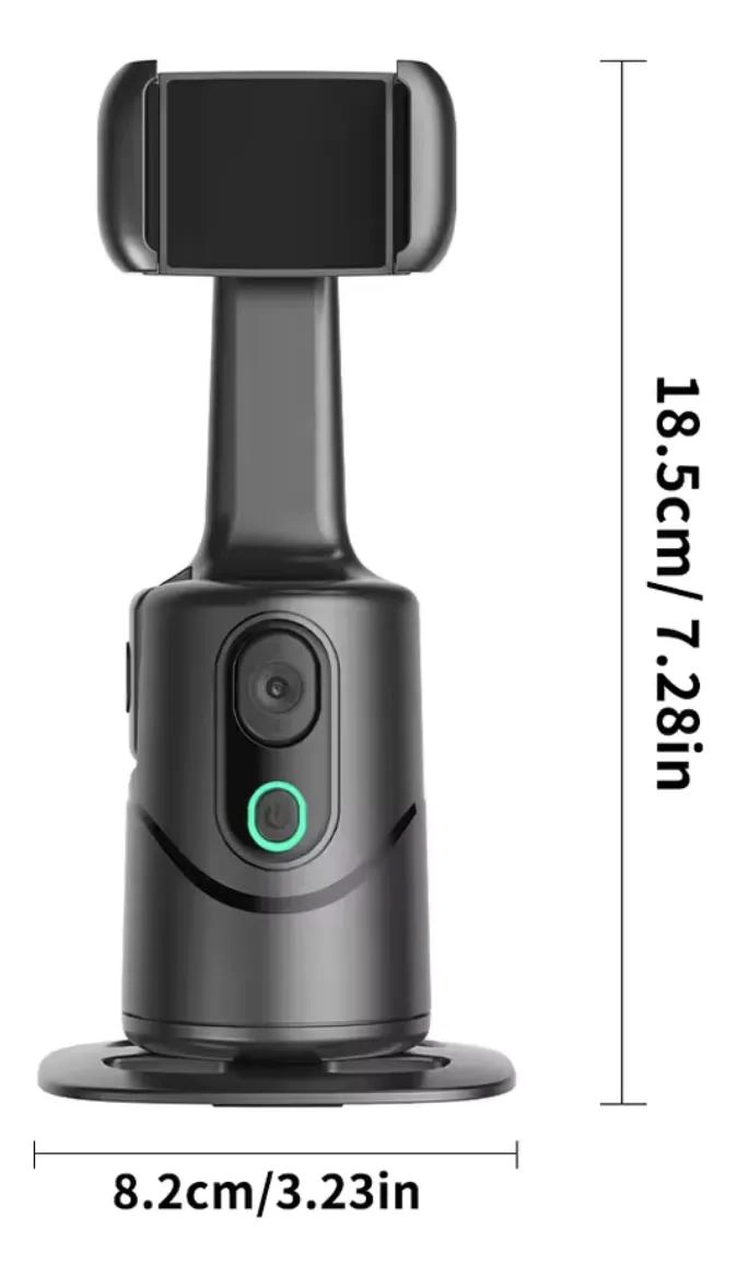 SOPORTE INTELIGENTE CON SEGUIMIENTO FACIAL 360° PARA CELULARES - 2
