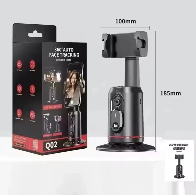 ESTABILIZADOR INTELIGENTE CON SEGUIMIENTO FACIAL 360° PARA CELULARES - 5