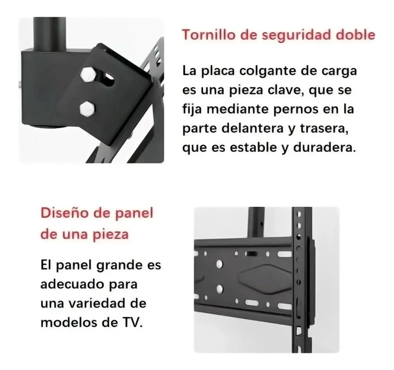 SOPORTE GIRATORIO E INCLINABLE PARA TV DE 32 A 75 PULGADAS - 9
