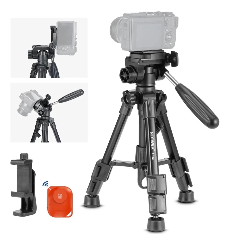 MINI TRIPODE DE ESCRITORIO PARA CAMARAS Y TELE FONOS CON CONTROL REMOTO - 1