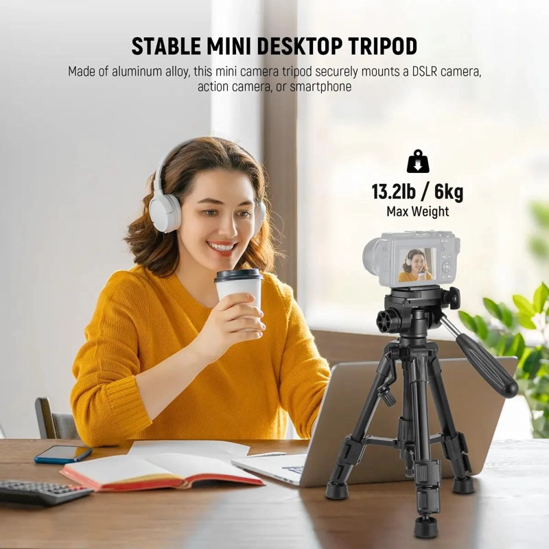 MINI TRIPODE DE ESCRITORIO PARA CAMARAS Y TELE FONOS CON CONTROL REMOTO - 2