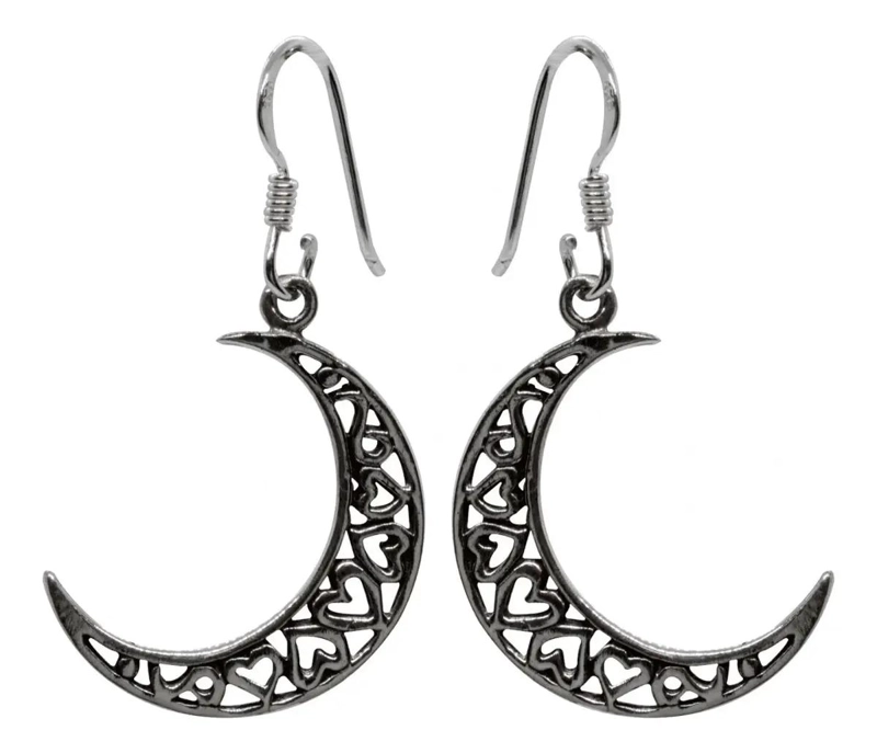AROS COLGANTES DE PLATA 925 CON DISEÑO MISTICO - 3