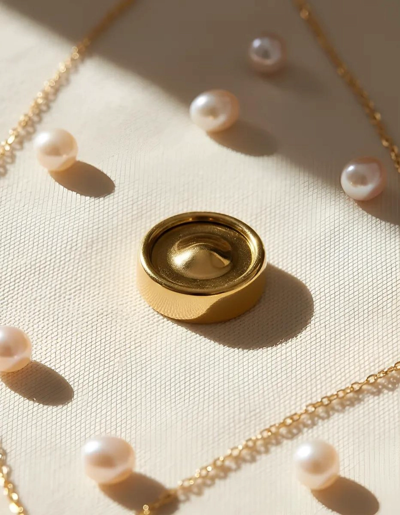 TOPE A PRESION PARA AROS ABRIDORES EN ORO LAMINADO 14K - 3