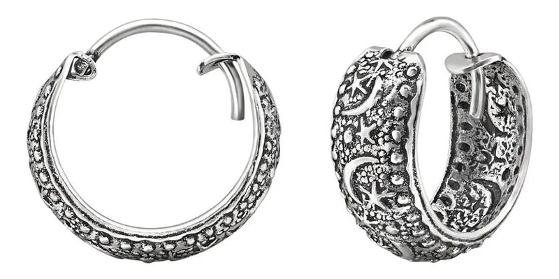 ARGOLLAS BALI GRUESAS DE PLATA 925 PARA PENDIENTES - 1