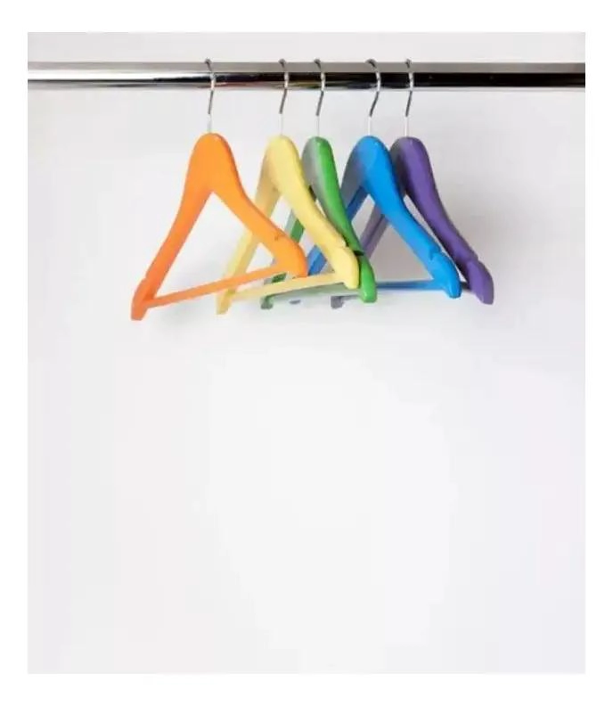 SET DE 10 COLGADORES ANTIDESLIZANTES PARA ROPA - 3