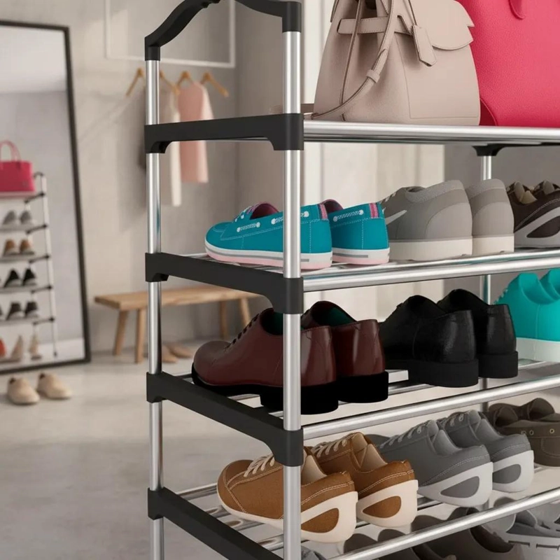 ZAPATERO ORGANIZADOR DE 6 NIVELES COLOR NEGRO PARA CALZADO - 3