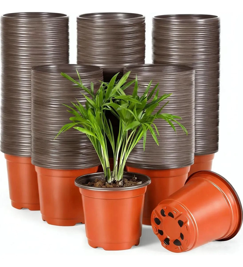 MACETAS FLEXIBLES PARA PLANTULAS DE 15 CM DIAMETRO Y 12 CM ALTURA - 1