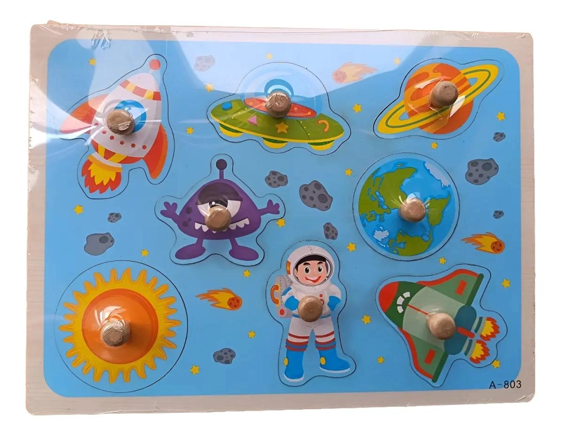 PACK DE 4 JUEGOS DIDACTICOS DE MADERA PARA NIÑOS - 5