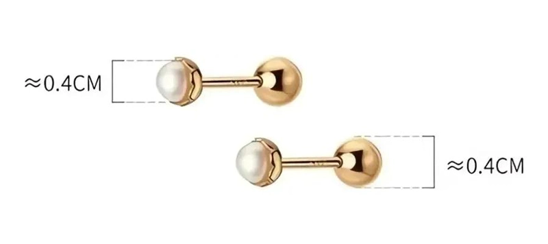 AROS DE ORO DE 18 KILATES PARA BEBE  CON DISEÑO ELEGANTE - 2