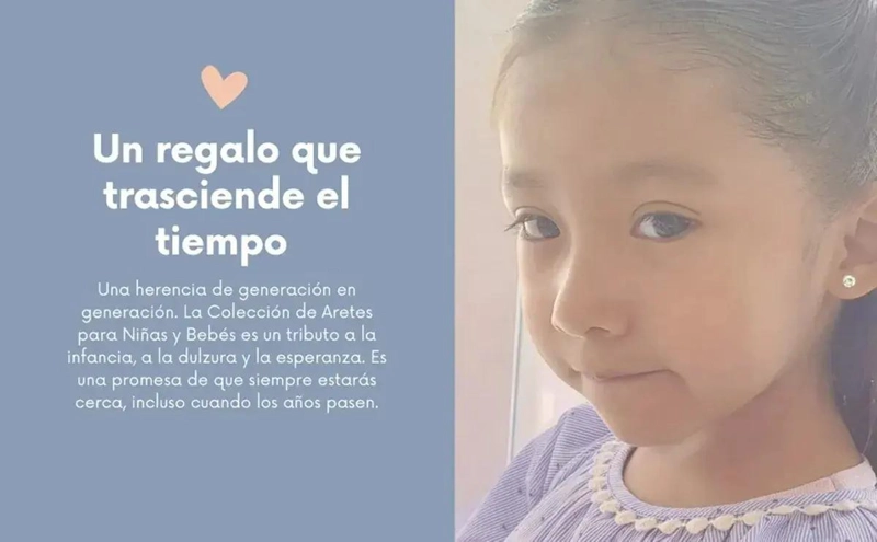 AROS DE ORO DE 18 KILATES PARA BEBE  CON DISEÑO ELEGANTE - 5