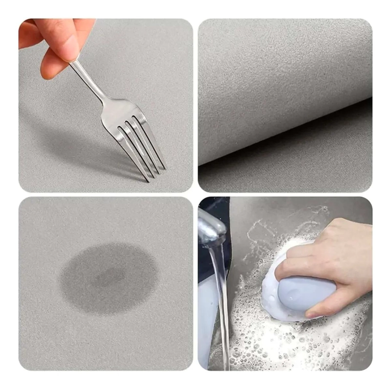 SET DE 2 ALFOMBRAS IMPERMEABLES PARA COCINA 120X40 - 5