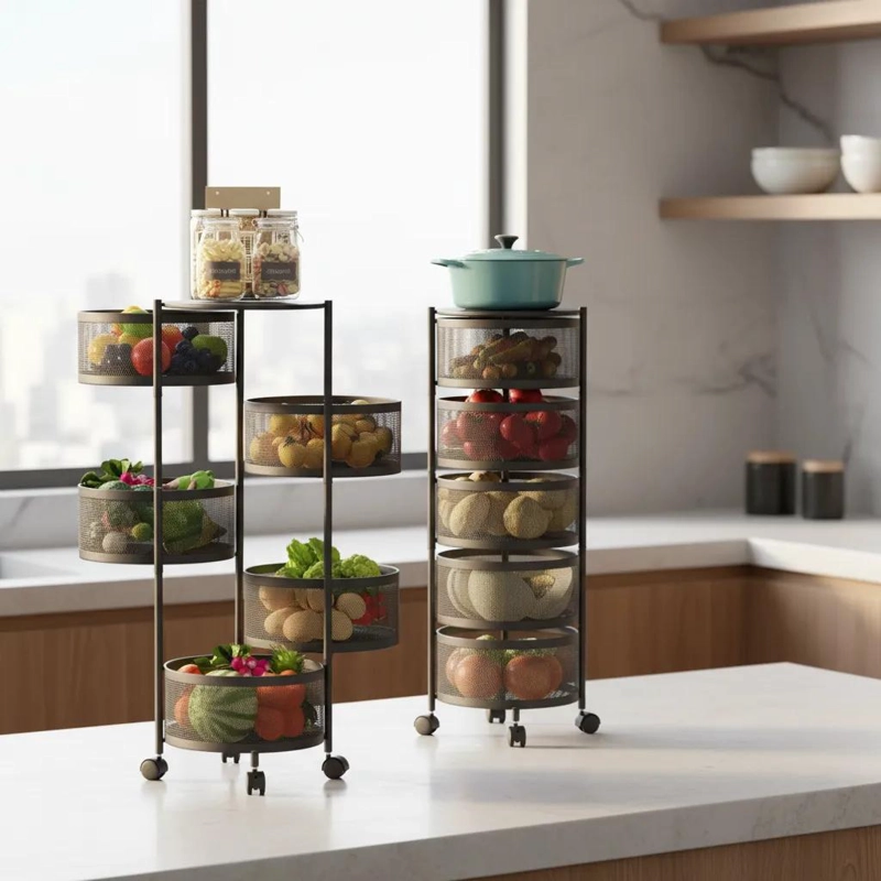 CARRITO ORGANIZADOR GIRATORIO 5 NIVELES PARA COCINA Y HOGAR - 5