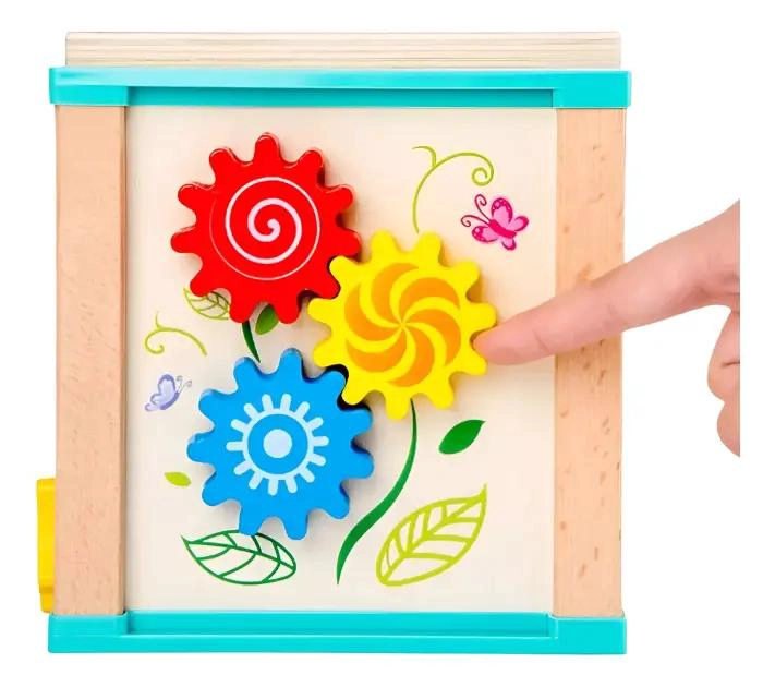 CUBO DIDACTICO DE MADERA CON ACTIVIDADES PARA NIÑOS - 6
