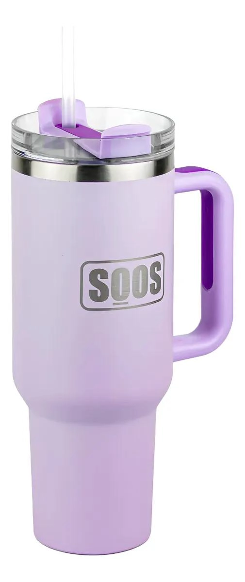 VASO DE ACERO INOXIDABLE TUMBLER 1.2 LITROS PARA BEBIDAS - 1