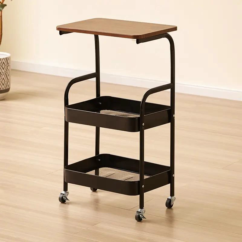 CARRITO ORGANIZADOR METALICO DE 3 NIVELES CON RUEDAS - 2