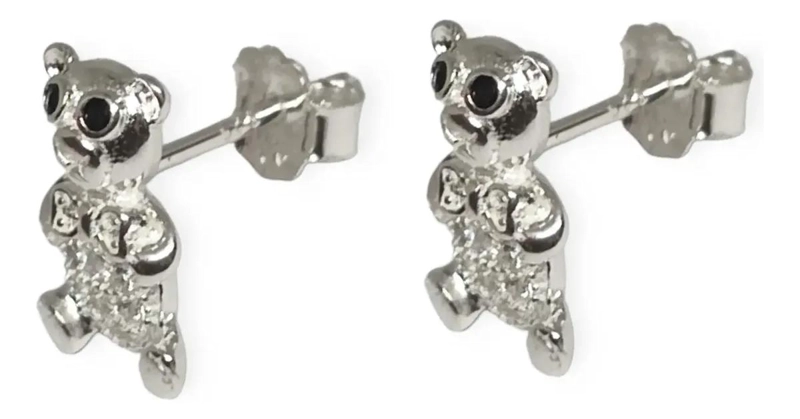 AROS OSO MICRO CIRCON EN PLATA FINA 925 PARA UN ESTILO UNICO - 2