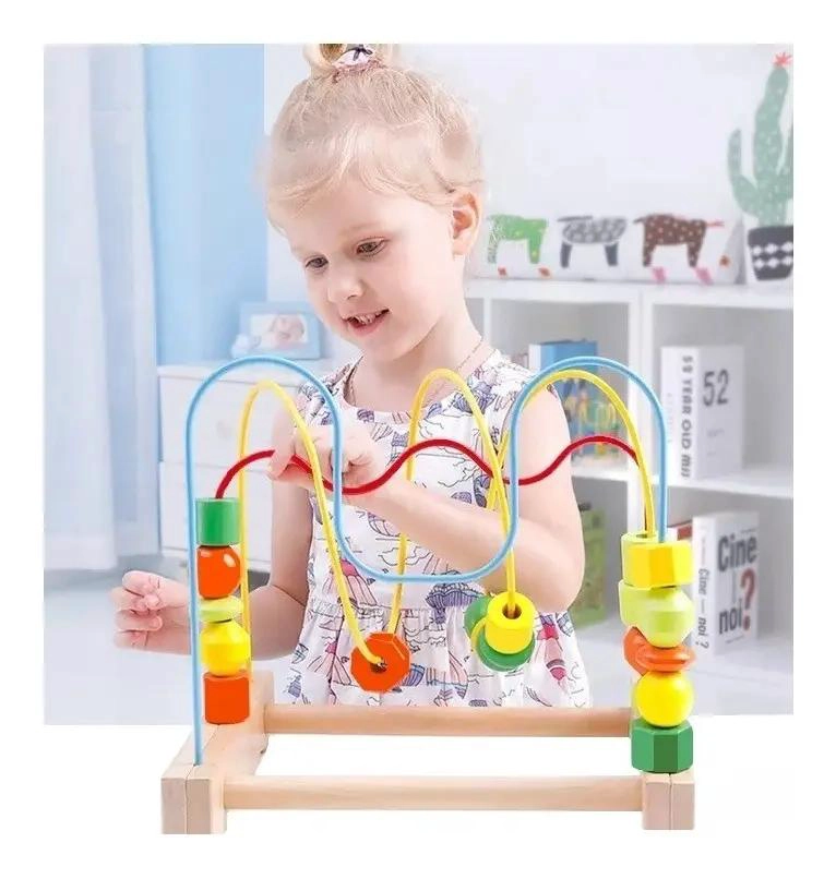 PACK DE JUGUETES DIDACTICOS DE MADERA PARA BEBE S ESTIMULACION - 10