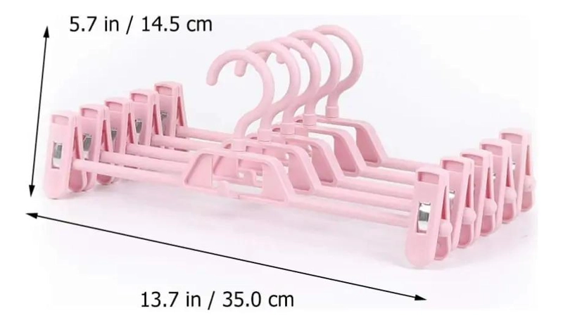 SET DE 10 GANCHOS PARA COLGAR PANTALONES Y ROPA - 2