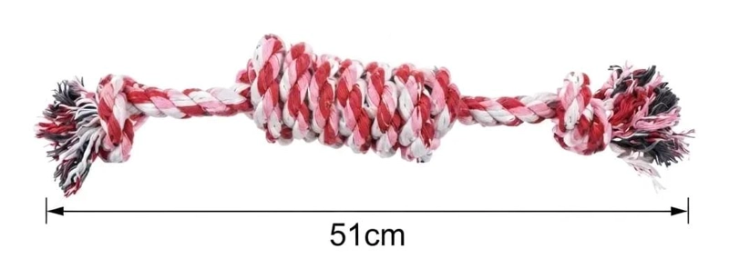 JUGUETE DE CUERDA RESISTENTE PARA PERROS 51 CM - 3