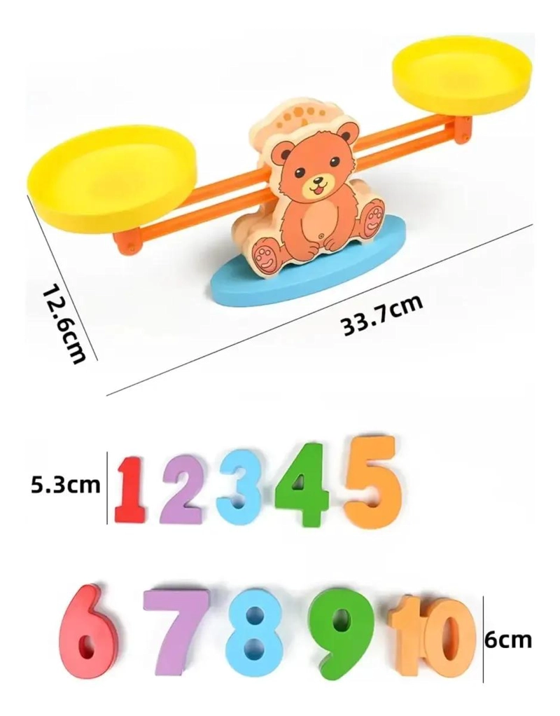 JUEGO EDUCATIVO DE EQUILIBRIO PARA APRENDER MATEMATICAS CON OSO - 7