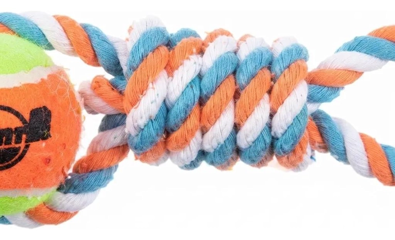 JUGUETE INTERACTIVO PARA MASCOTAS CON ASA Y PELOTA 40CM - 5