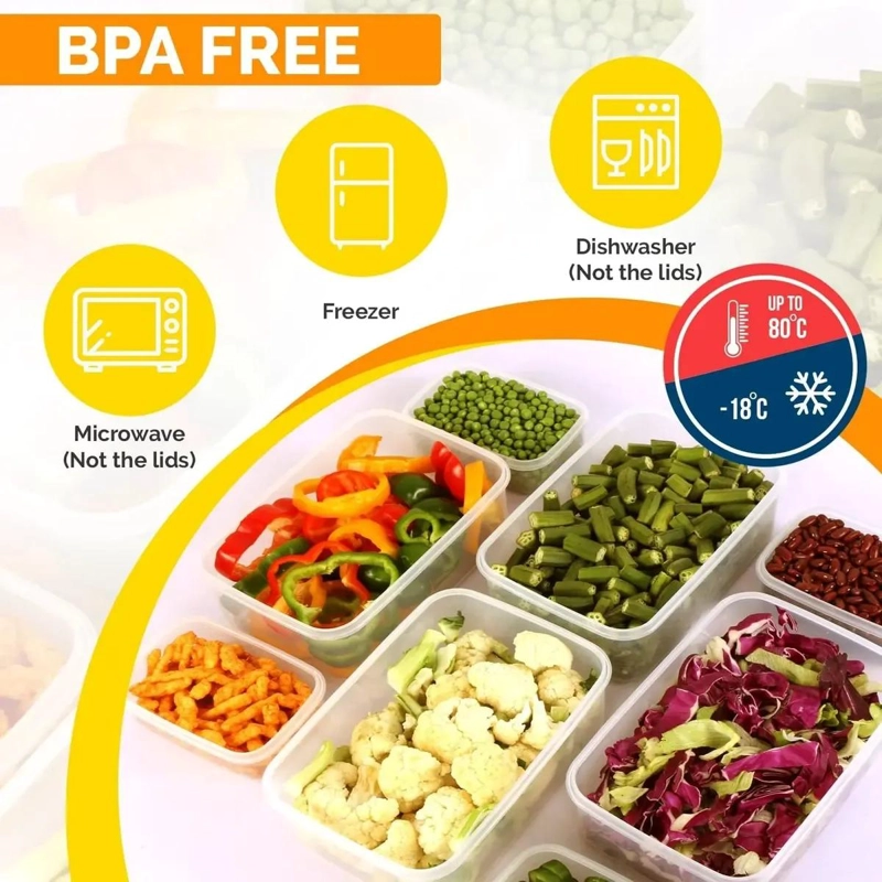 SET DE 24 RECIPIENTES HERME TICOS PARA ALIMENTOS CON TAPA - 9