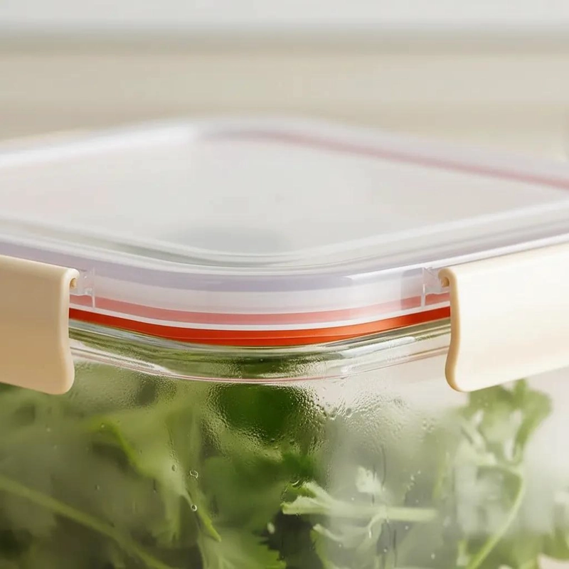 SET DE 5 CONTENEDORES HERME TICOS APILABLES PARA ALIMENTOS - 2