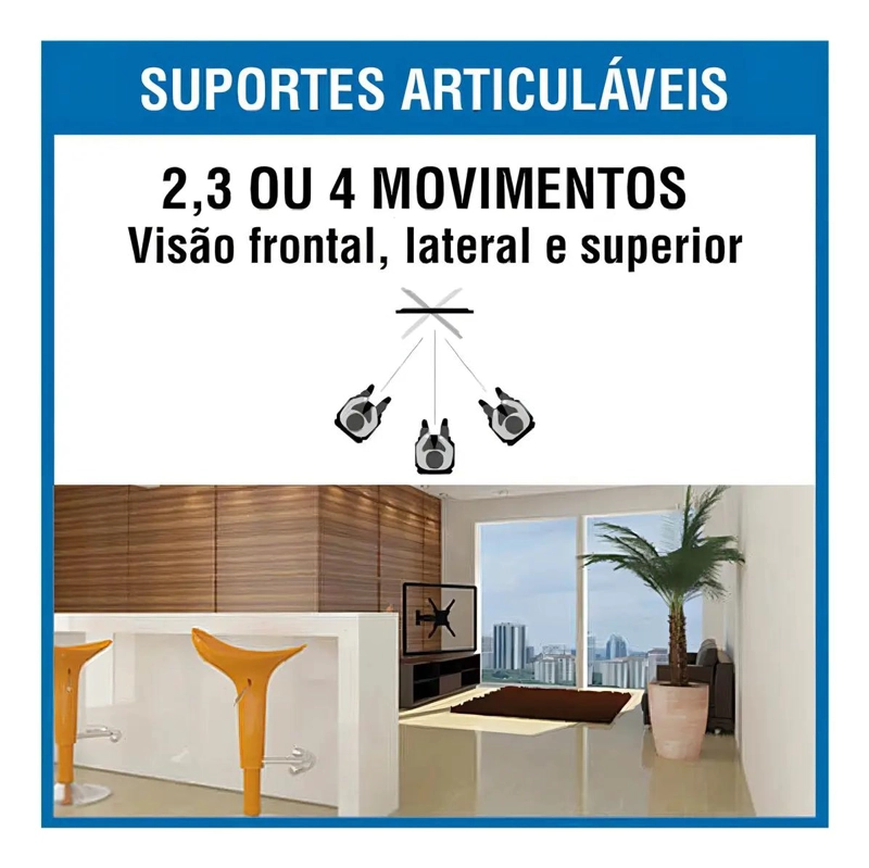 SOPORTE ARTICULADO PARA TV DE 10 A 55 PULGADAS CON 360 GRADOS DE MOVIMIENTO - 3