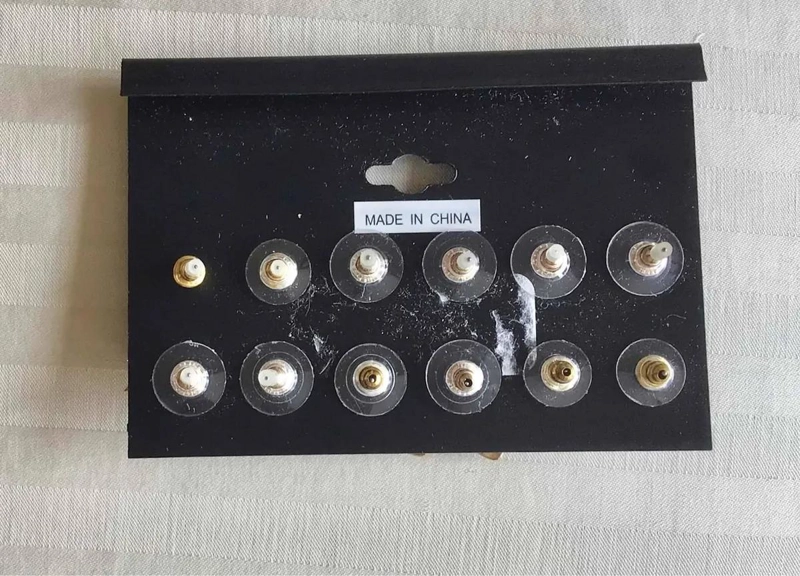 AROS ENCHAPADOS EN ORO DE 16 - 6 PARES VARIADOS - 2