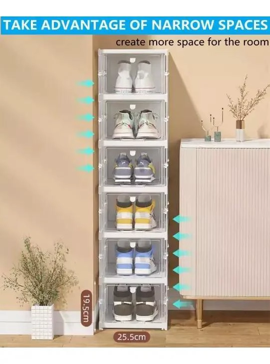 ZAPATERO PLEGABLE DE 6 NIVELES PARA ALMACENAMIENTO EFICIENTE - 5