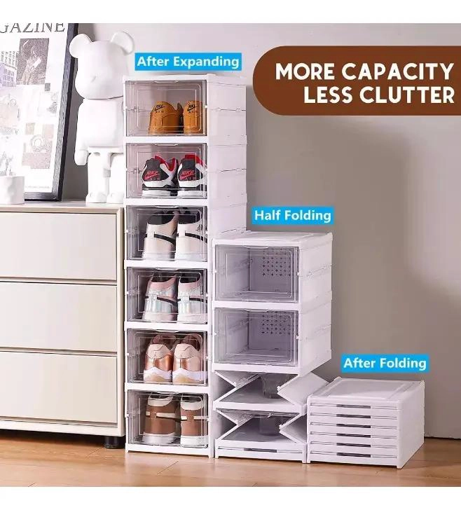ZAPATERO PLEGABLE DE 6 NIVELES PARA ALMACENAMIENTO EFICIENTE - 7