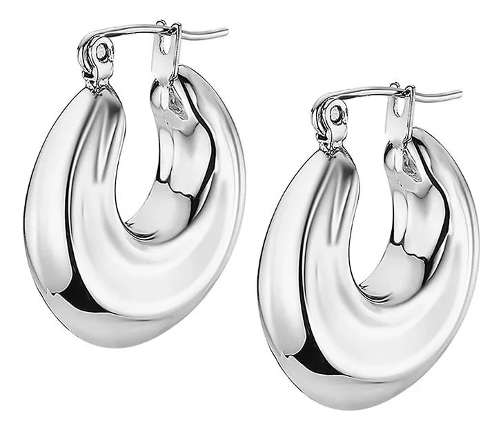 AROS DE ACERO INOXIDABLE 316L PARA MUJER ESTILO URBANO - 1