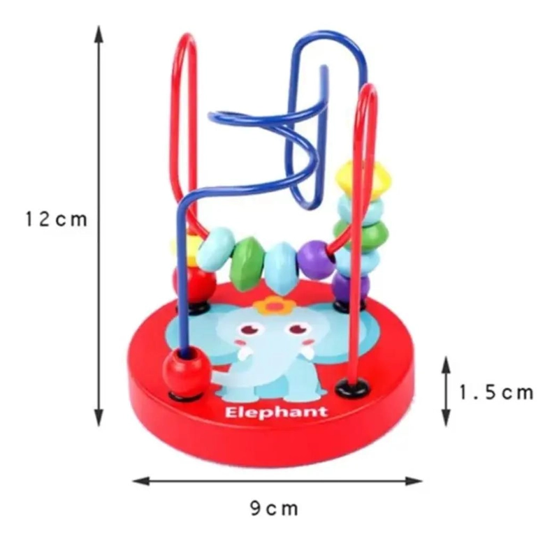 SET DE 7 JUGUETES DIDACTICOS DE MADERA PARA APRENDIZAJE INFANTIL - 4