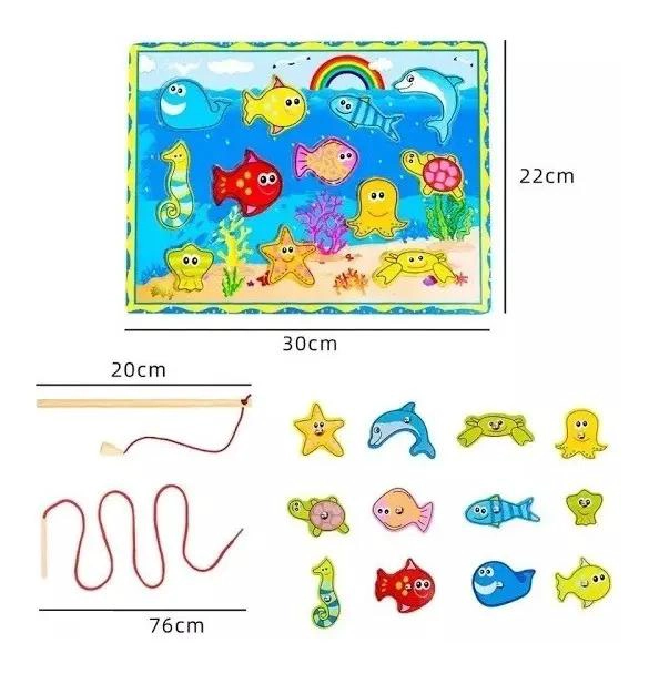 PACK DE 6 JUGUETES DIDACTICOS DE MADERA PARA NIÑOS - 9