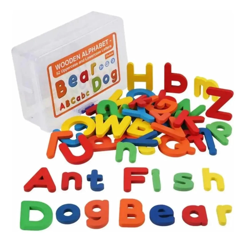 JUEGO EDUCATIVO DE ORTOGRAFIA CON LETRAS DE MADERA - 1