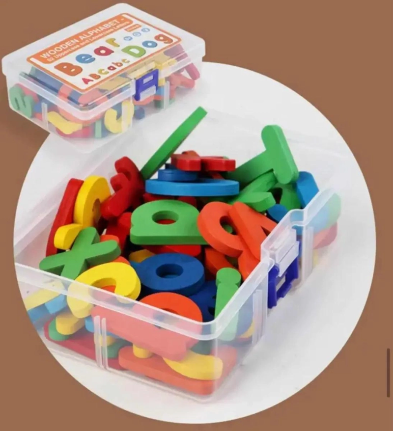 JUEGO EDUCATIVO DE ORTOGRAFIA CON LETRAS DE MADERA - 10