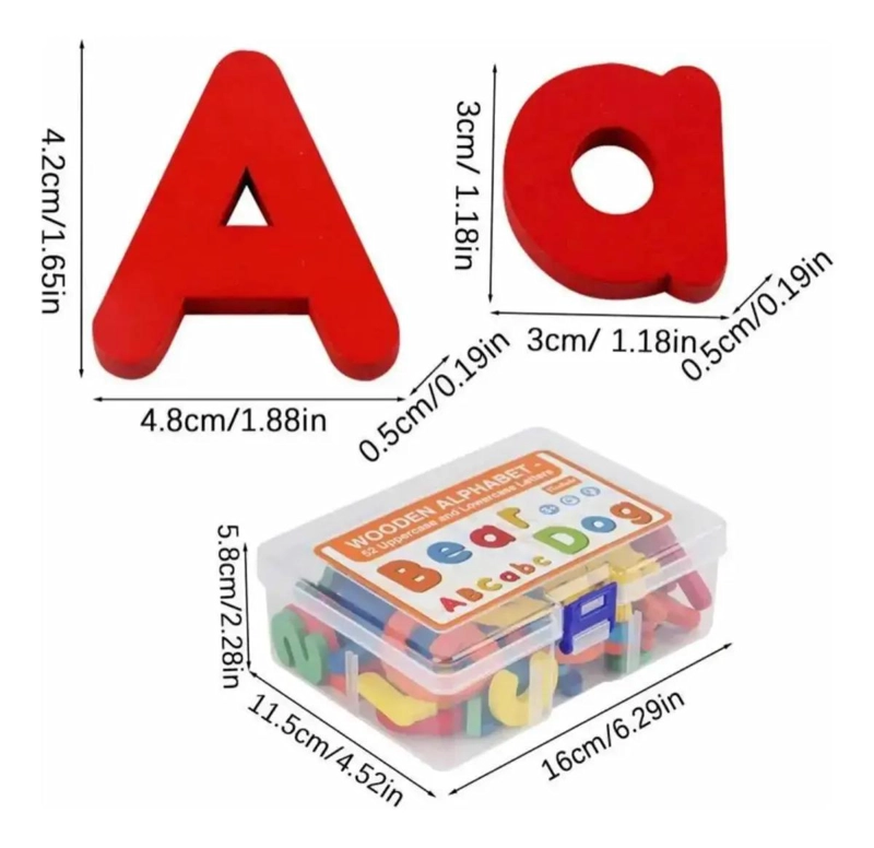 JUEGO EDUCATIVO DE ORTOGRAFIA CON LETRAS DE MADERA - 8