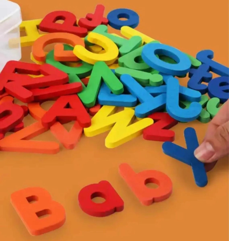 JUEGO EDUCATIVO DE ORTOGRAFIA CON LETRAS DE MADERA - 9