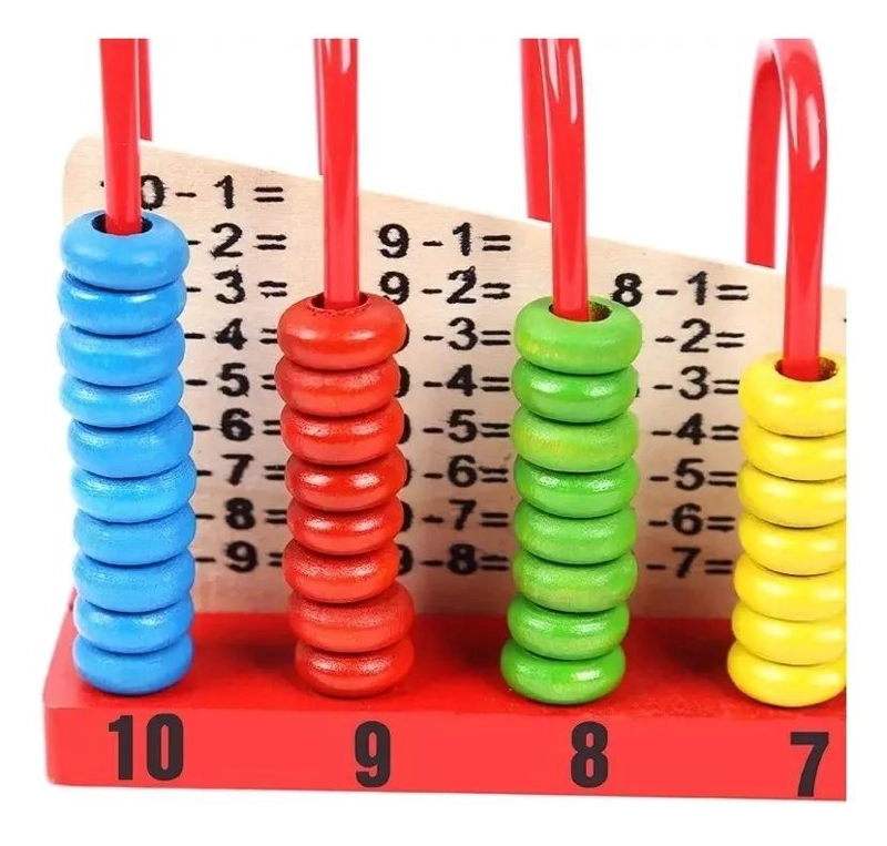 JUEGO EDUCATIVO DE MADERA PARA APRENDER MATEMATICAS BASICAS - 6