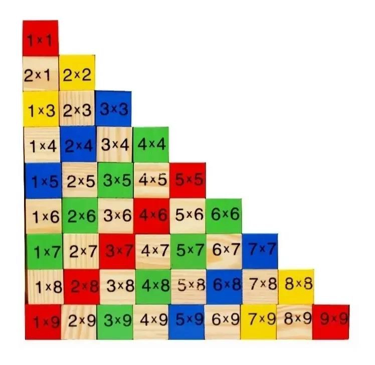JUEGO EDUCATIVO DE MADERA PARA APRENDER MATEMATICAS BASICAS - 8