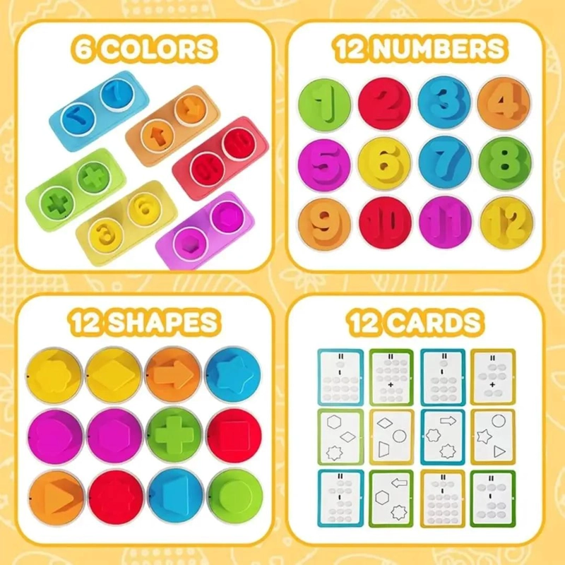 JUGUETE MONTESSORI GALLINA CON 24 HUEVOS PARA APRENDIZAJE - 4
